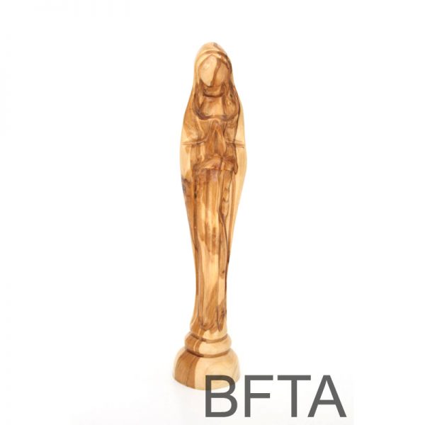 Olive Wood Faceless Tall Mary Praying