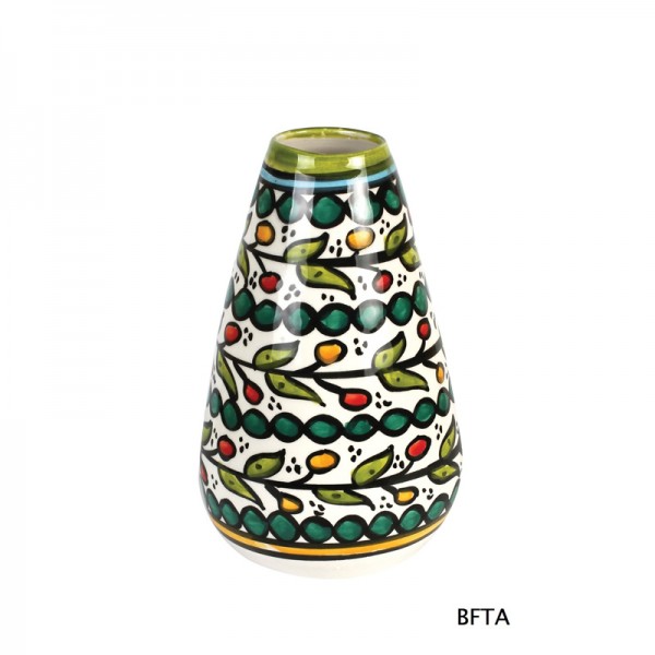 Hand Made Ceramics – Green Flower Vase 1