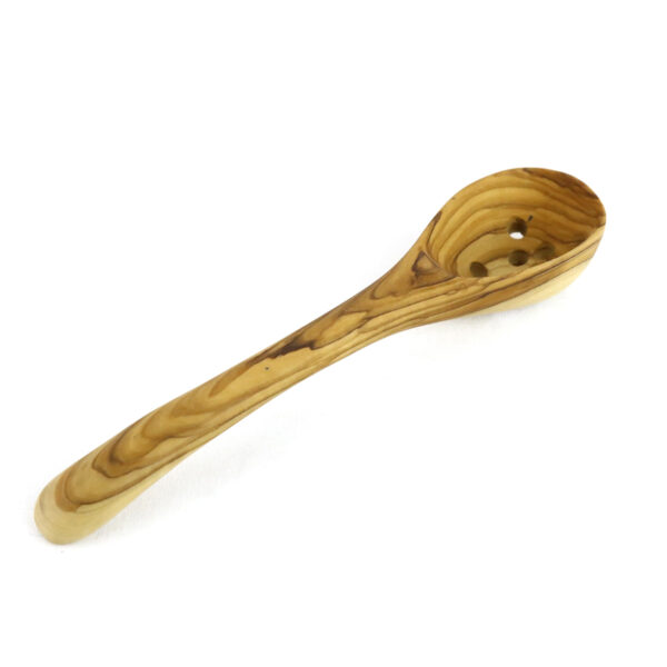 Olive Wood Ladle with Holes