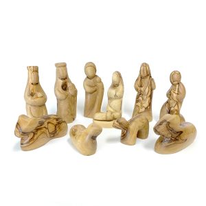 Olive Wood 11 cm Nativity Figures