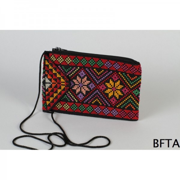 Red Embroidered Purse and Mobile Case