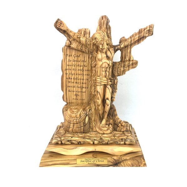 Olive Wood Jesus on Cross Master Figure