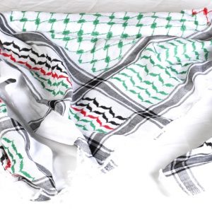 Kuffiya with The Palestinian Flag Colors