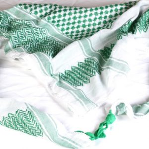 Kuffiya and White and Light Green Threads