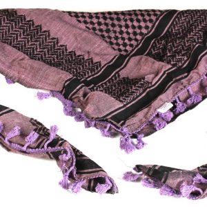 Kuffiya – Purple Ground, Black Thread