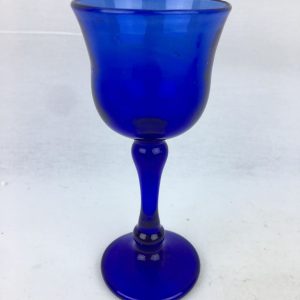 Blown Glass – Wine Glass – Dark Blue