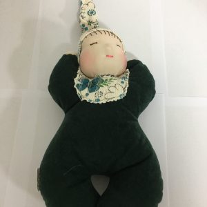 Hand Knitted Olive Green Baby Doll