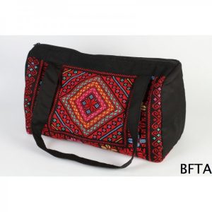 Embroidered Hand Bag with Multi-Colored Threads