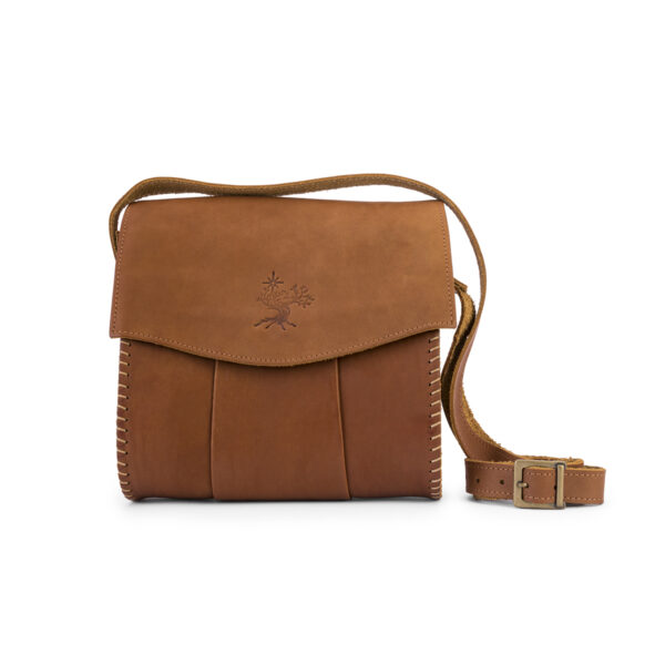 Rasha Leather and Olive Wood Bag