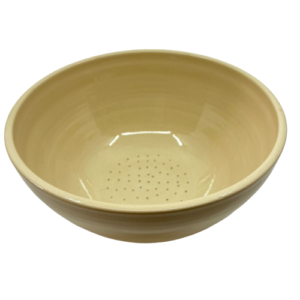 Natural Glazed Pottery Bowl with Dots