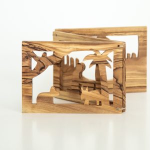 Olive Wood Silut Nativity
