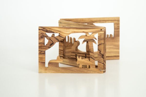 Olive Wood Silut Nativity